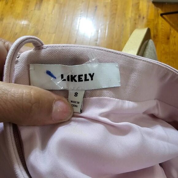 LIKELY Women's Maxi Pink Dress Size 8 Strappy Bridesmaid Cocktail Dress - Picture 7 of 9